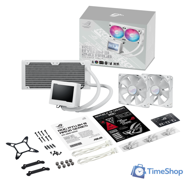 Система жидкостного охлаждения для процессора ASUS ROG Ryujin III 240 ARGB White Edition - Изображение №8 — Интернет-магазин Time-Shop