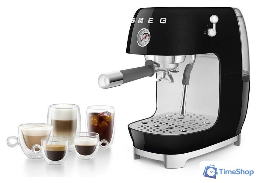 Рожковая кофеварка Smeg ECF03BLEU - Изображение №2 — Интернет-магазин Time-Shop