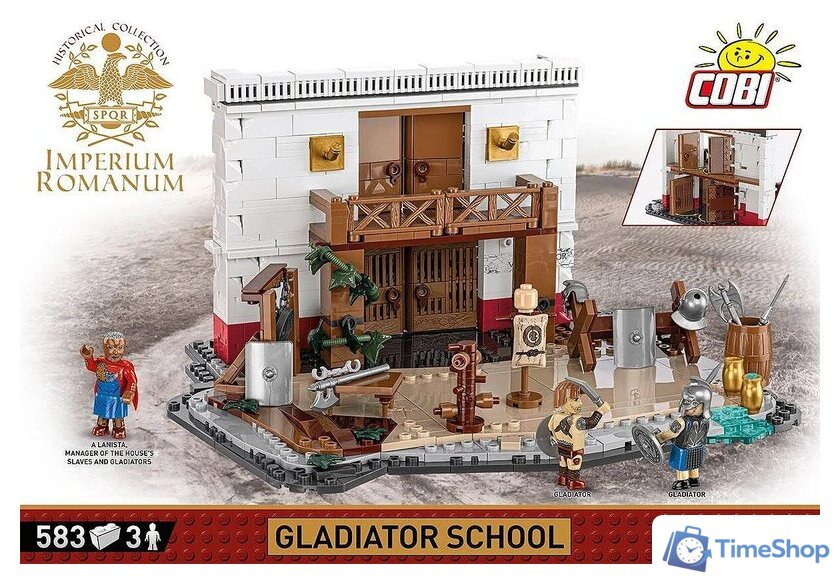 Конструктор Cobi Historical Collection Imperium Romanum Gladiator School - Изображение №4 — Интернет-магазин Time-Shop