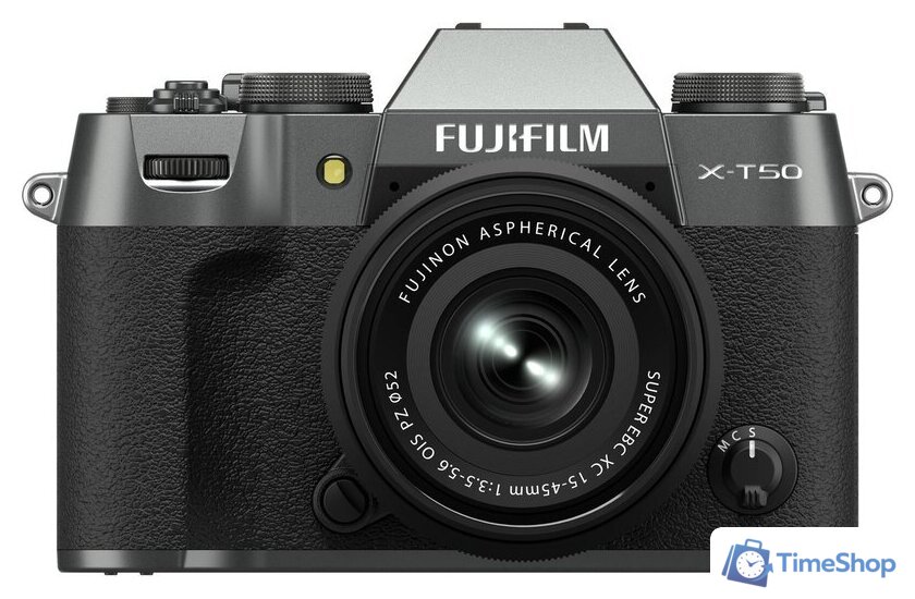 Беззеркальный фотоаппарат Fujifilm X-T50 Kit 15-45mm (серый) - Изображение №1 — Интернет-магазин Time-Shop