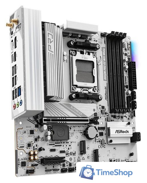 Материнская плата ASRock B850M Pro RS WiFi White - Изображение №3 — Интернет-магазин Time-Shop