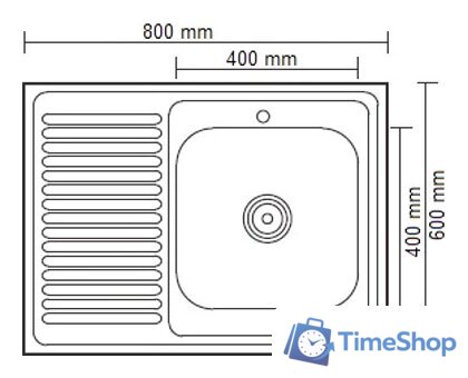 Кухонная мойка Ledeme L98060-6R - Изображение №2 — Интернет-магазин Time-Shop