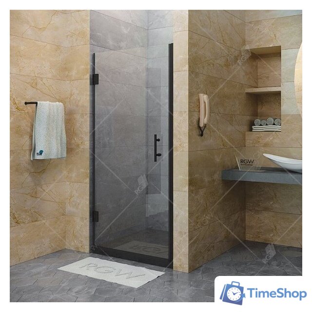 Душевая дверь RGW HO-011B 60 (черный/прозрачное стекло) - Изображение №2 — Интернет-магазин Time-Shop