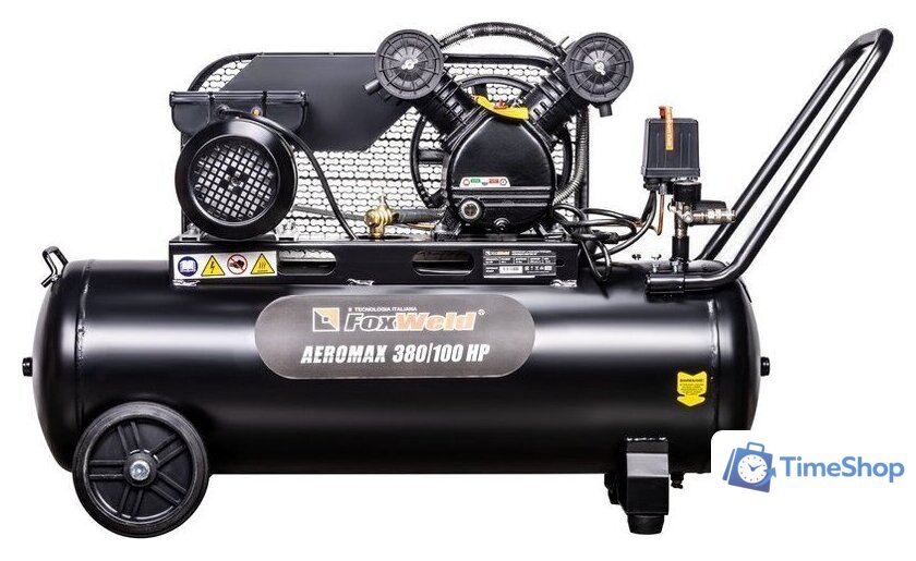 Компрессор FoxWeld Aeromax 380/100 HP 7068 - Изображение №5 — Интернет-магазин Time-Shop