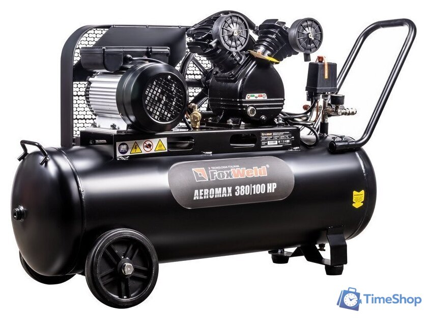 Компрессор FoxWeld Aeromax 380/100 HP 7068 - Изображение №4 — Интернет-магазин Time-Shop