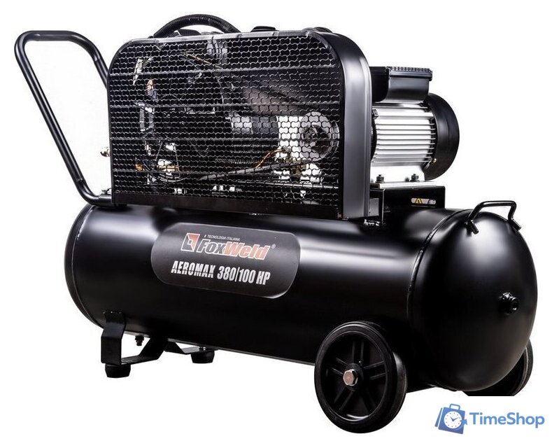 Компрессор FoxWeld Aeromax 380/100 HP 7068 - Изображение №2 — Интернет-магазин Time-Shop