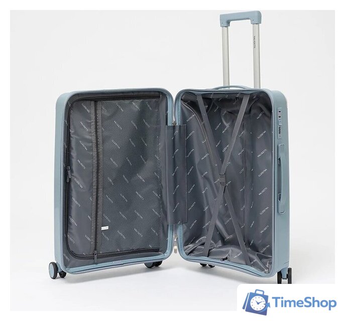 Чемодан-спиннер VALIGETTI 344-8022/2-24BLU (голубой) - Изображение №10 — Интернет-магазин Time-Shop