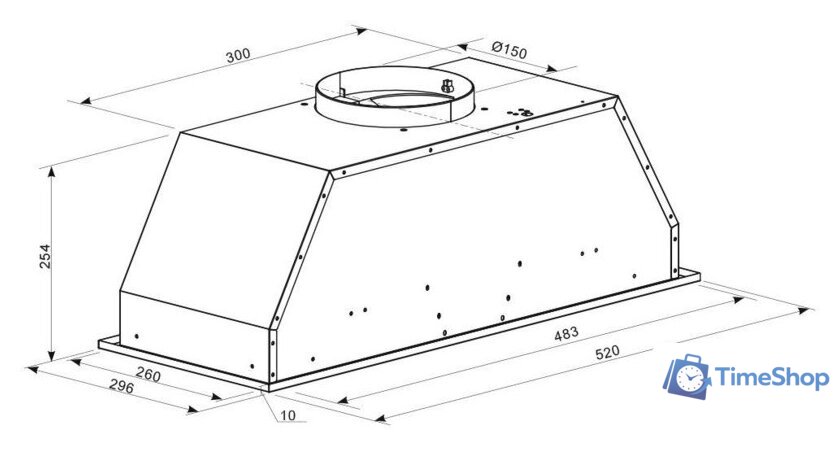 Кухонная вытяжка Zigmund & Shtain K 016.5 S - Изображение №2 — Интернет-магазин Time-Shop