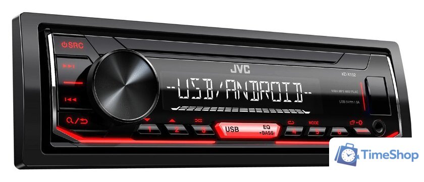 USB-магнитола JVC KD-X152M - Изображение №2 — Интернет-магазин Time-Shop