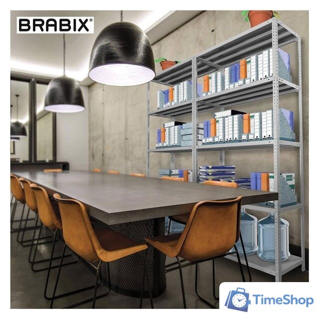 Стеллаж Brabix Ms Plus-185/50-4 291106 - Изображение №10 — Интернет-магазин Time-Shop