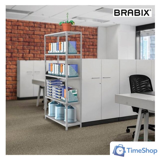 Стеллаж Brabix Ms Plus-185/50-4 291106 - Изображение №9 — Интернет-магазин Time-Shop