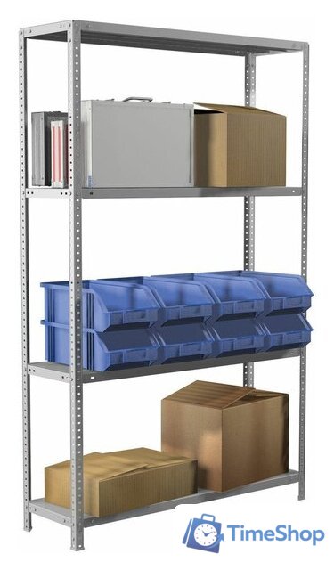 Стеллаж Brabix Ms Plus-185/50-4 291106 - Изображение №3 — Интернет-магазин Time-Shop