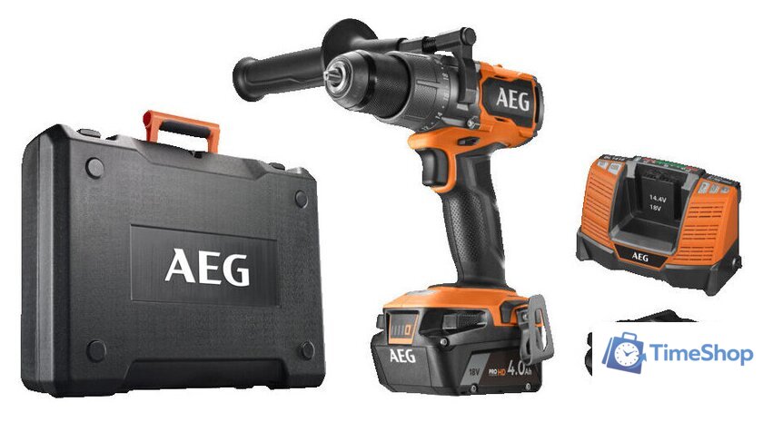 Ударная дрель-шуруповерт AEG Powertools BSB 18C3BL-X02C 4935478937 (с 2-мя АКБ 2 Ач + 4 Ач, кейс) - Изображение №1 — Интернет-магазин Time-Shop