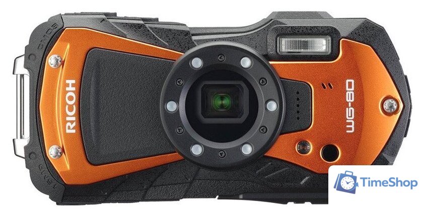 Фотоаппарат Ricoh WG-80 (оранжевый) - Изображение №1 — Интернет-магазин Time-Shop