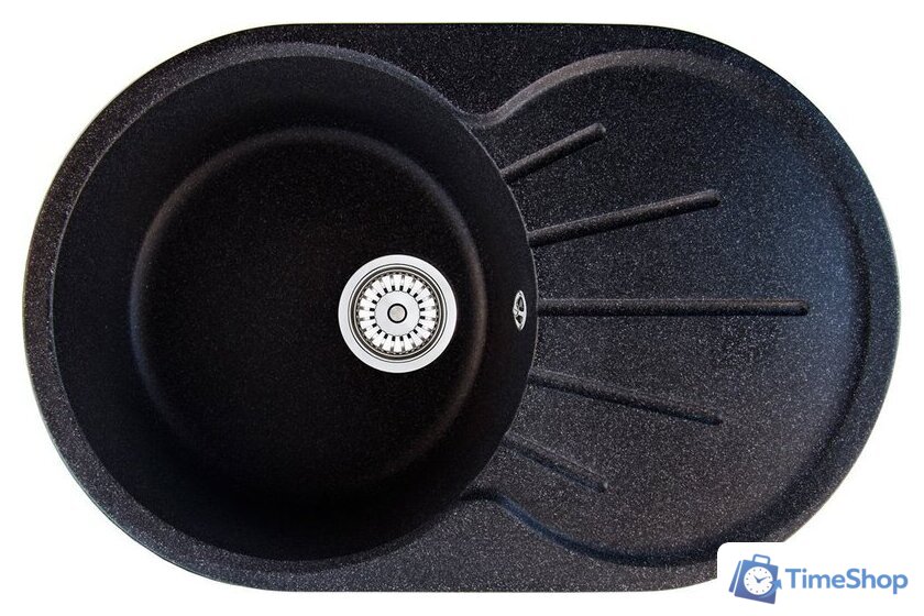 Кухонная мойка Berge BR-7501 (черный матовый) - Изображение №1 — Интернет-магазин Time-Shop