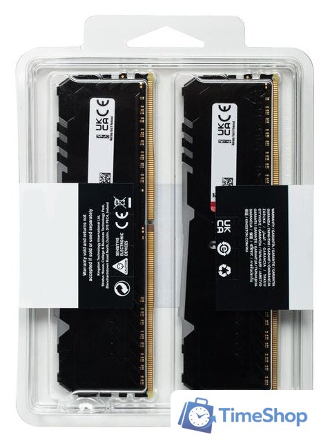Оперативная память Kingston FURY Beast RGB 2x8ГБ DDR4 3600МГц KF436C17BB2AK2/16 - Изображение №7 — Интернет-магазин Time-Shop