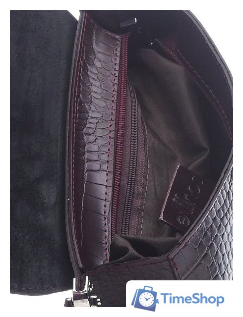 Женская сумка Souffle 325 3255010 (бордовый кайман эластичный) - Изображение №7 — Интернет-магазин Time-Shop