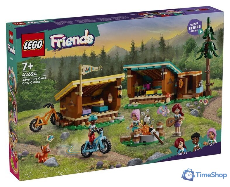 Конструктор LEGO Friends 42624 Лагерь приключений: Уютные домики - Изображение №1 — Интернет-магазин Time-Shop