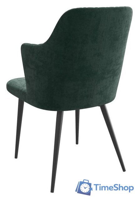 Стул с подлокотниками Мамадома Freddy (b10 Green Lux/черный) - Изображение №2 — Интернет-магазин Time-Shop