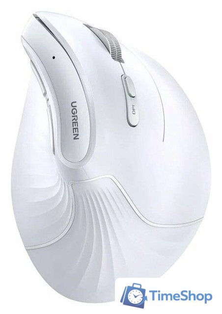 Вертикальная мышь Ugreen MU008 45759 (белый) - Изображение №5 — Интернет-магазин Time-Shop