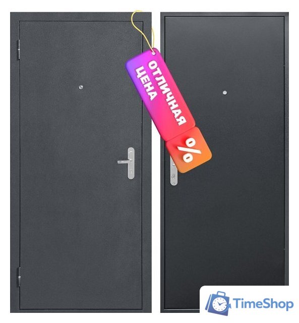 Металлическая дверь Guard Металл/металл Антик серебро (86x205, левая) - Изображение №1 — Интернет-магазин Time-Shop