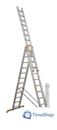 Лестница-стремянка Алюмет трехсекционная профессиональная P3 9314 - Изображение №1 — Интернет-магазин Time-Shop