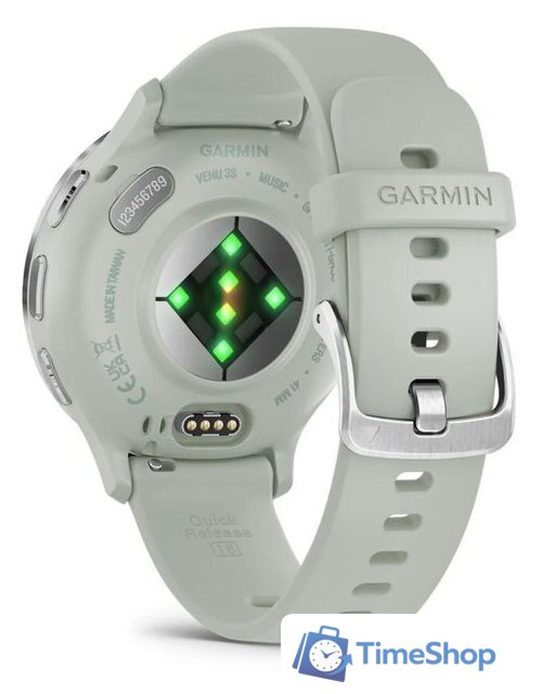 Умные часы Garmin Venu 3S (шалфей, с силиконовым ремешком) - Изображение №5 — Интернет-магазин Time-Shop