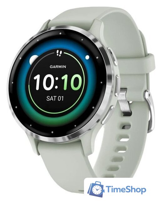 Умные часы Garmin Venu 3S (шалфей, с силиконовым ремешком) - Изображение №1 — Интернет-магазин Time-Shop