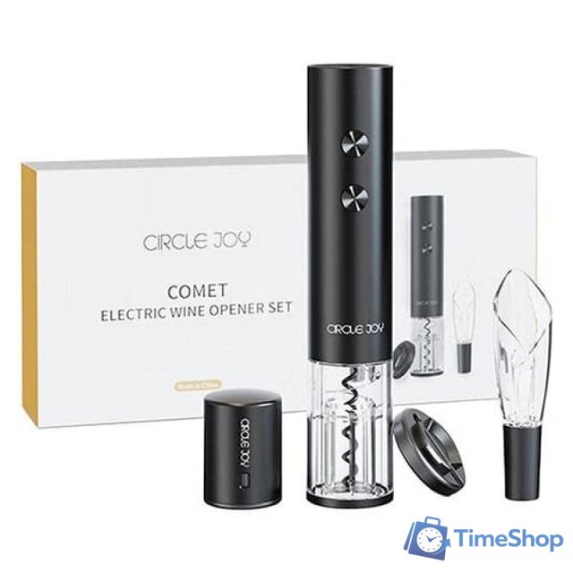 Набор для вина Circle Joy Comet Electric Wine Opener Set CJ-TZ20 - Изображение №2 — Интернет-магазин Time-Shop