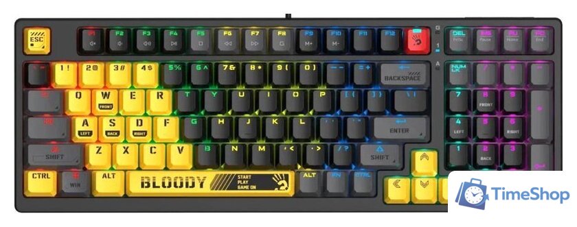 Клавиатура A4Tech Bloody S98 Sports Lime (Bloody BLMS Red) - Изображение №1 — Интернет-магазин Time-Shop