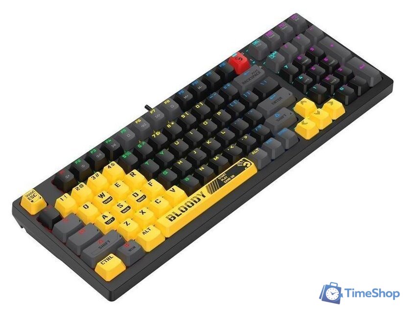 Клавиатура A4Tech Bloody S98 Sports Lime (Bloody BLMS Red) - Изображение №4 — Интернет-магазин Time-Shop