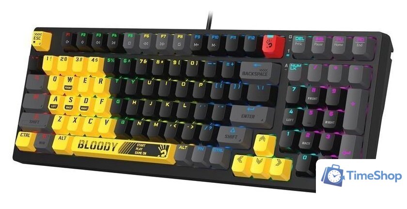 Клавиатура A4Tech Bloody S98 Sports Lime (Bloody BLMS Red) - Изображение №3 — Интернет-магазин Time-Shop