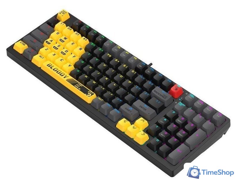 Клавиатура A4Tech Bloody S98 Sports Lime (Bloody BLMS Red) - Изображение №5 — Интернет-магазин Time-Shop