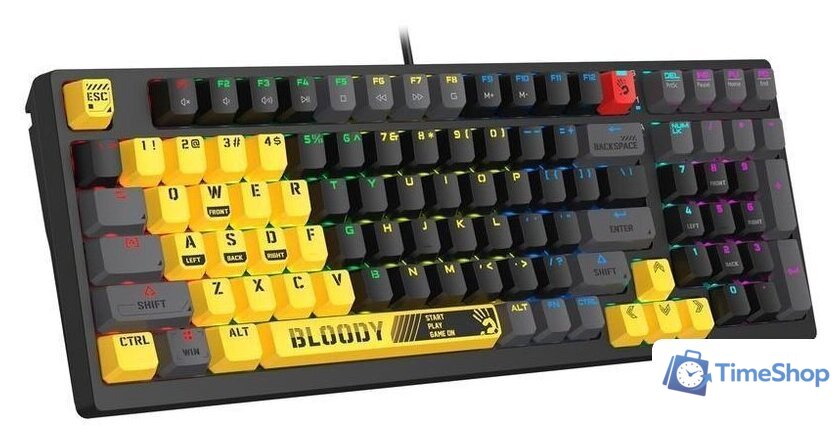 Клавиатура A4Tech Bloody S98 Sports Lime (Bloody BLMS Red) - Изображение №2 — Интернет-магазин Time-Shop