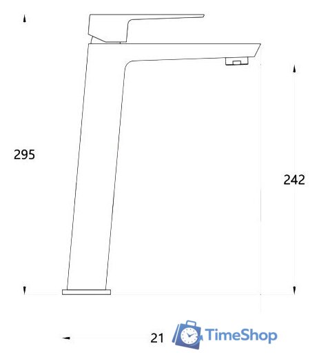Смеситель Invena Paros BU-09-W04-A - Изображение №4 — Интернет-магазин Time-Shop