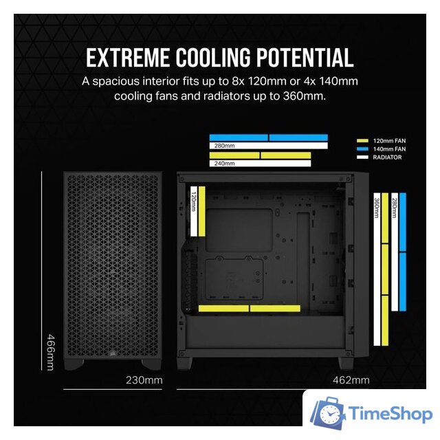 Корпус Corsair 3000D Airflow CC-9011251-WW - Изображение №21 — Интернет-магазин Time-Shop