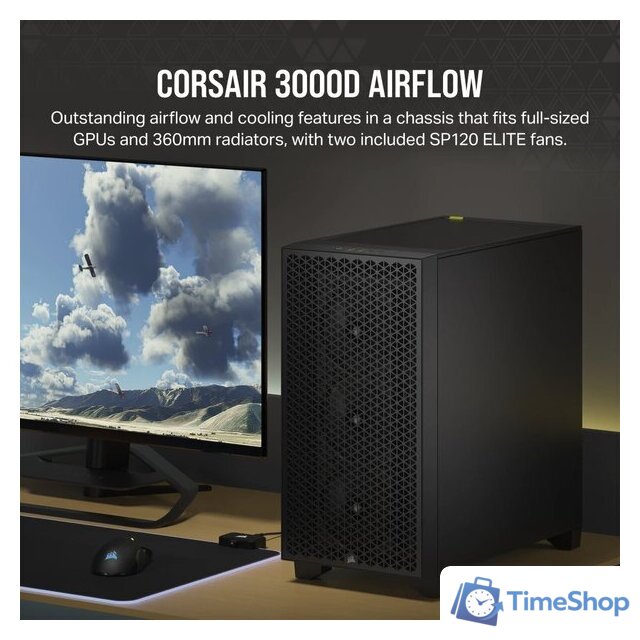 Корпус Corsair 3000D Airflow CC-9011251-WW - Изображение №11 — Интернет-магазин Time-Shop