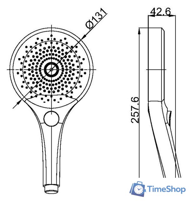Душевая лейка Maxonor Pure Life PL19-6 - Изображение №2 — Интернет-магазин Time-Shop