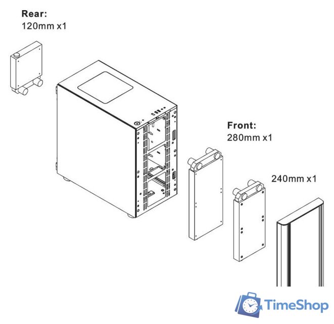 Корпус Thermaltake V150 CA-1R1-00S1WN-00 - Изображение №11 — Интернет-магазин Time-Shop