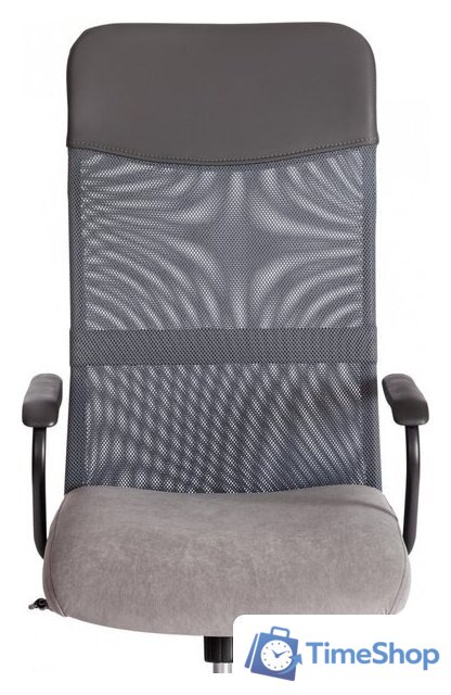 Офисное кресло TetChair Practic флок/кожзам (серый) - Изображение №6 — Интернет-магазин Time-Shop