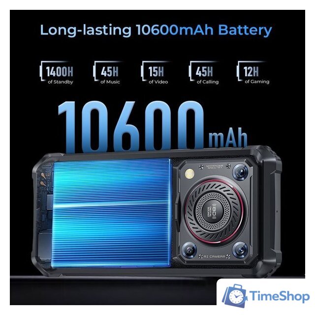 Телефон Oukitel WP36 (черный) - Изображение №3 — Интернет-магазин Time-Shop