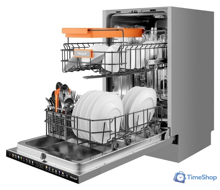 Встраиваемая посудомоечная машина Weissgauff BDW 4538 Touch Inverter Autoopen Timer Floor - Изображение №14 — Интернет-магазин Time-Shop