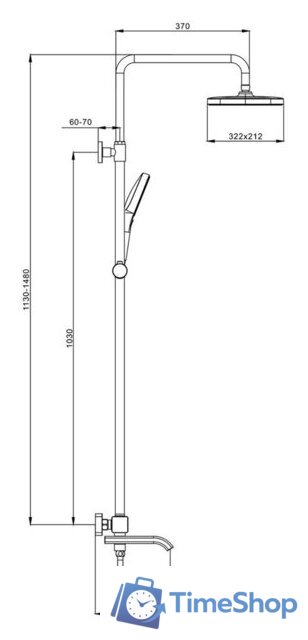 Душевая система  Raglo R22.26 - Изображение №4 — Интернет-магазин Time-Shop