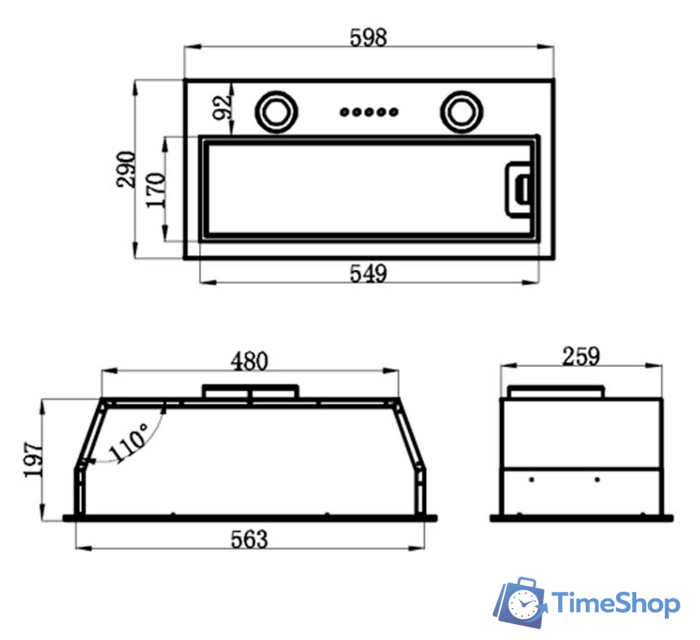 Кухонная вытяжка HOMSair Fleet 60 (нержавеющая сталь) - Изображение №13 — Интернет-магазин Time-Shop