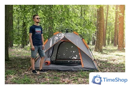 Треккинговая палатка Sundays ZC-TT035-3 (темно-серый/желтый) - Изображение №9 — Интернет-магазин Time-Shop