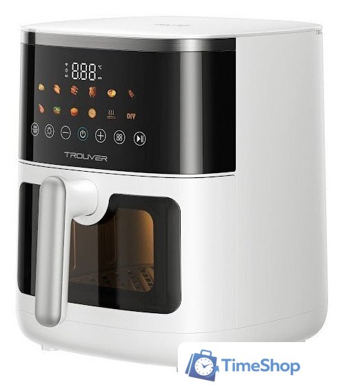 Аэрогриль (аэрофритюрница) Trouver Air Fryer FD10 Pro Max (белый) - Изображение №12 — Интернет-магазин Time-Shop