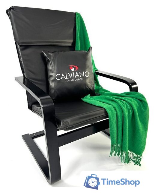 Интерьерное кресло Calviano Soft 1 (черный PU) - Изображение №4 — Интернет-магазин Time-Shop