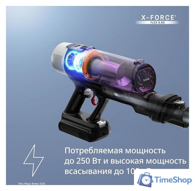 Пылесос Tefal X-Force Flex 9.60 Allergy Parquet TY2048F1 - Изображение №5 — Интернет-магазин Time-Shop
