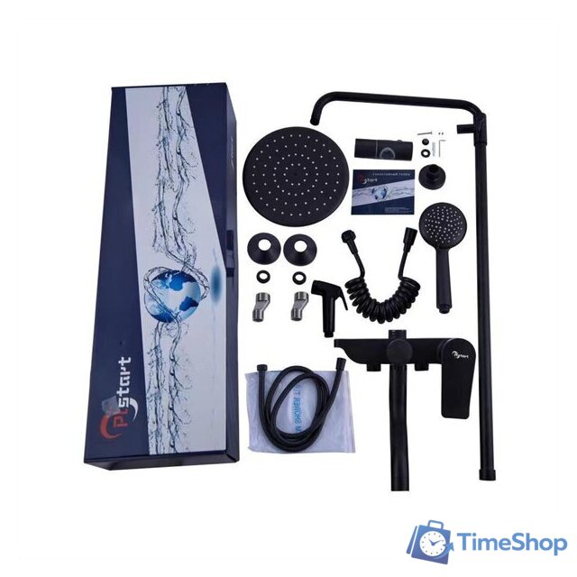 Душевая система  PLstart PL2403-7 (черный) - Изображение №2 — Интернет-магазин Time-Shop