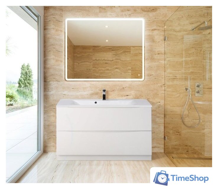  BelBagno Тумба под умывальник Marino-1000-2C-PIA-BL-P (bianco lucido) - Изображение №2 — Интернет-магазин Time-Shop